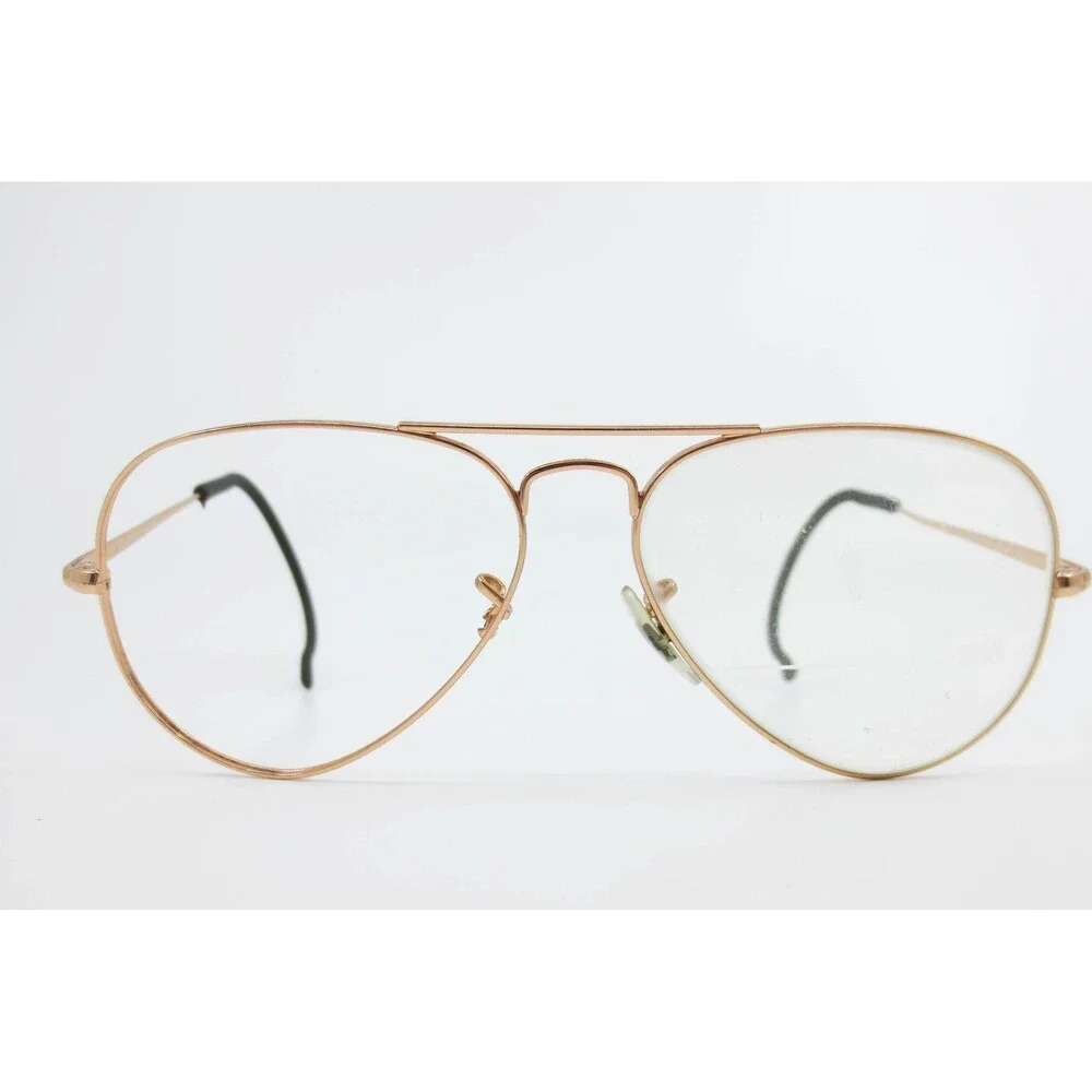 Ray-Ban RB 6489 Aviator Metal II Rose Gold Eyeglasses 3094 55-14 140 Mens Womens